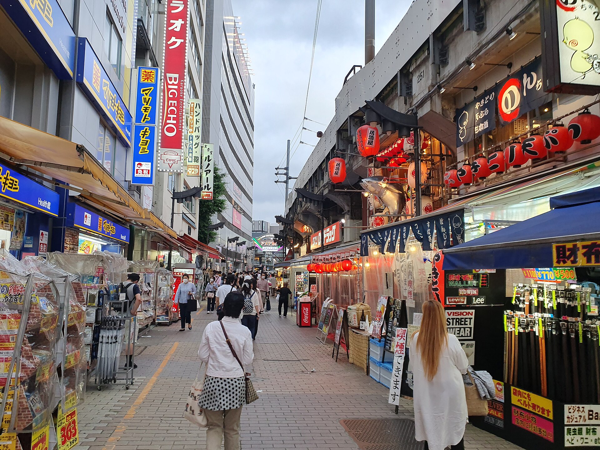 Ameyoko market food stalls