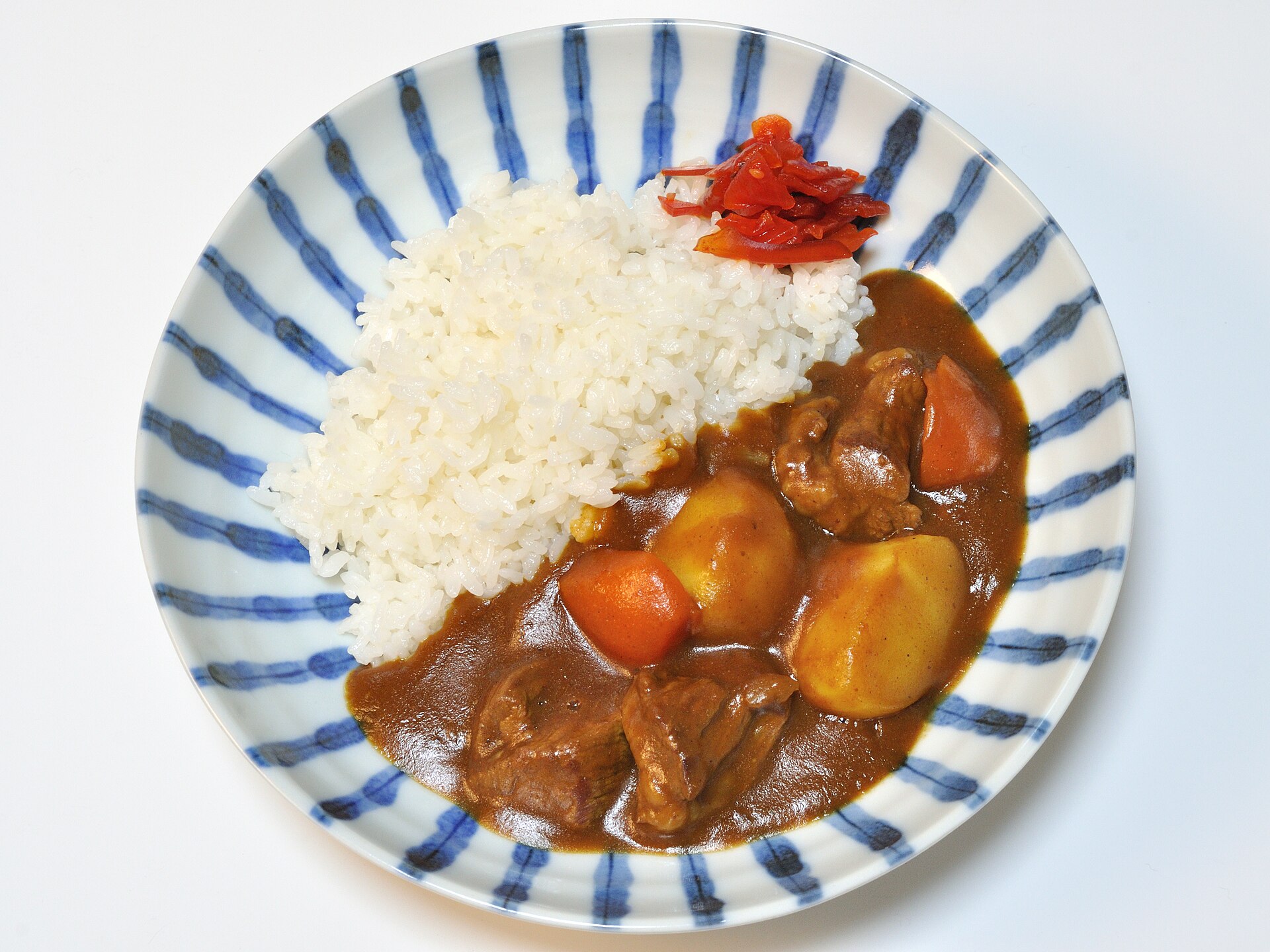Japanese curry rice dish