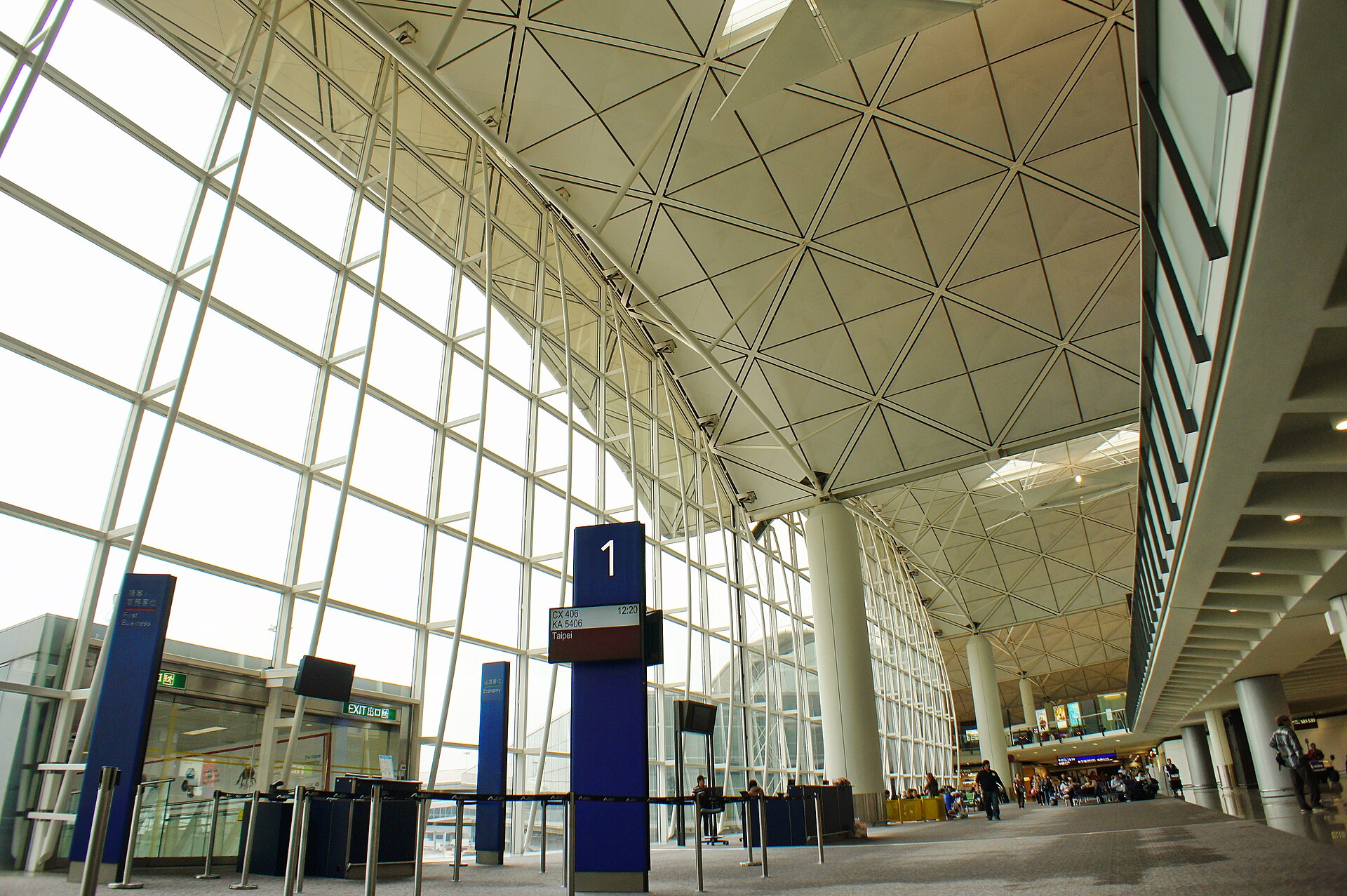 Hong Kong International Airport departures