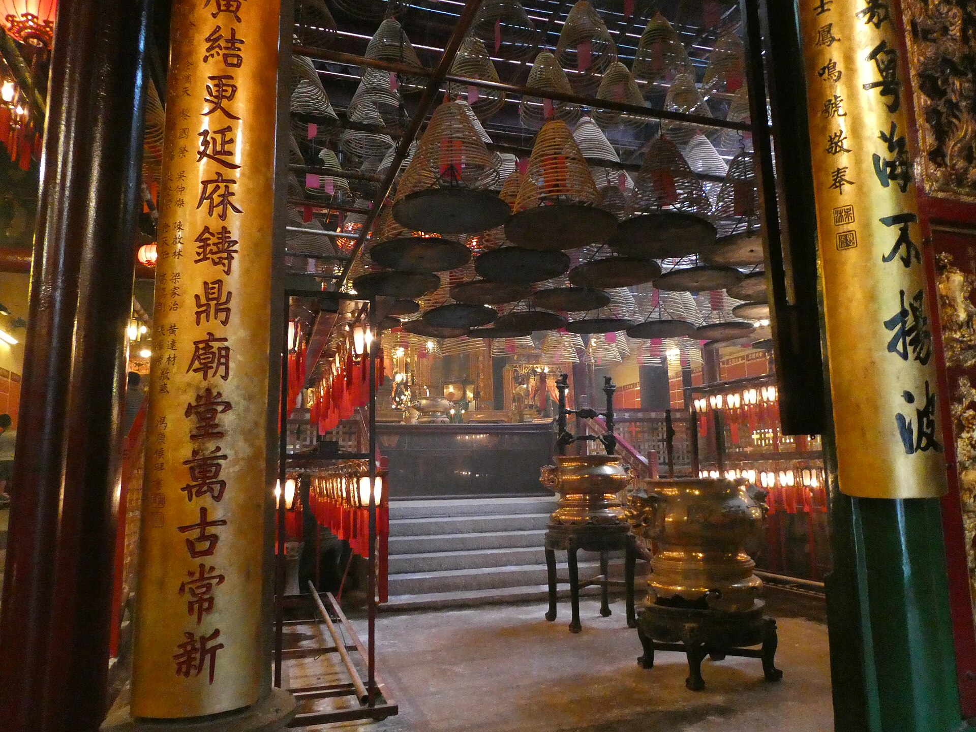 Hong Kong temple incense coils