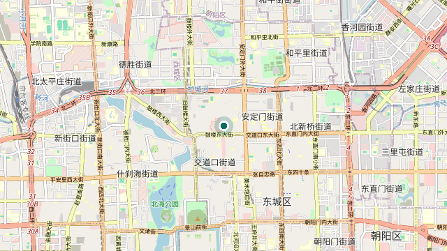 Map showing the location of Gulou