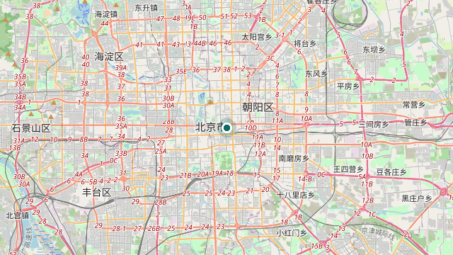 Map showing the location of Beijing
