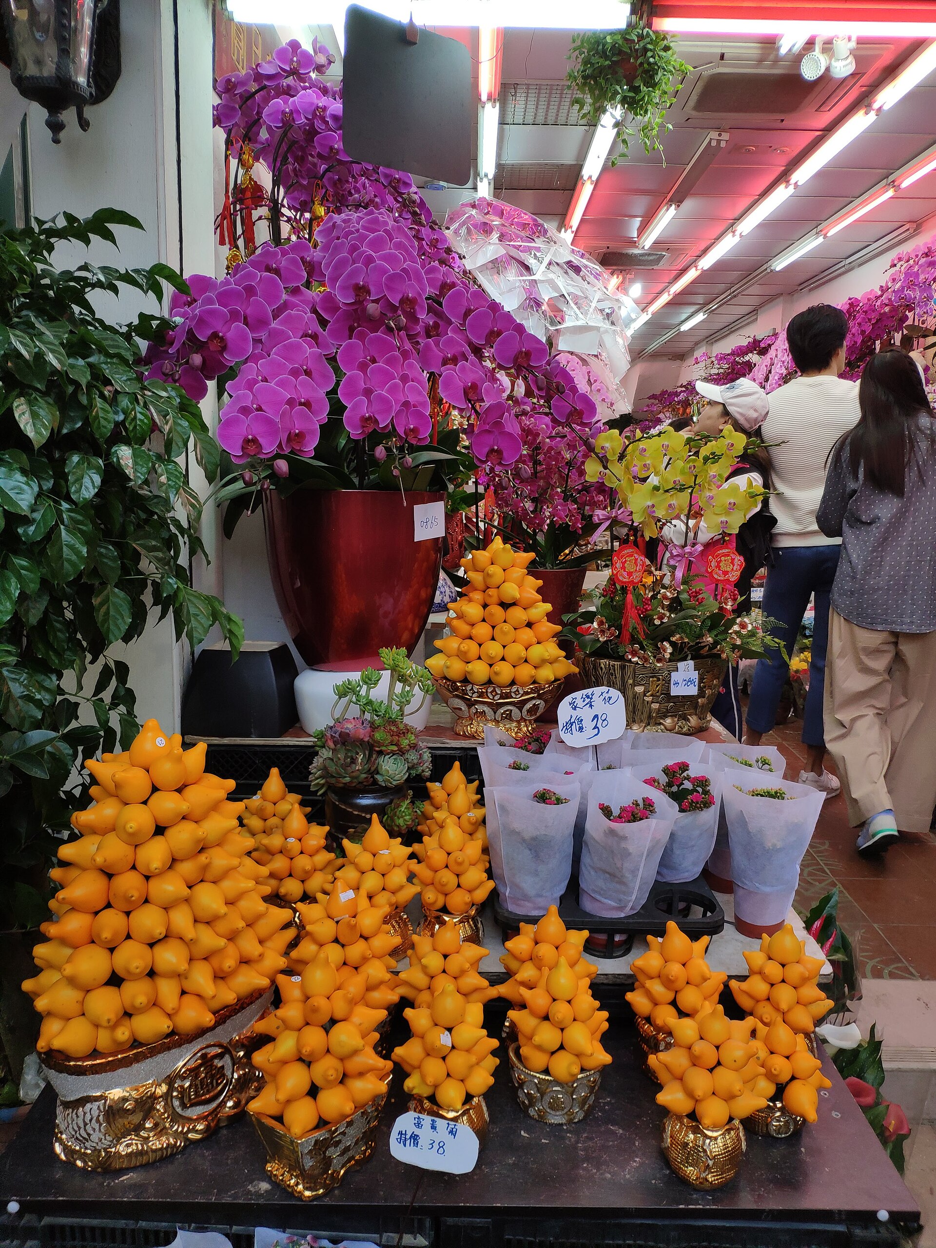 Hong Kong flower market street