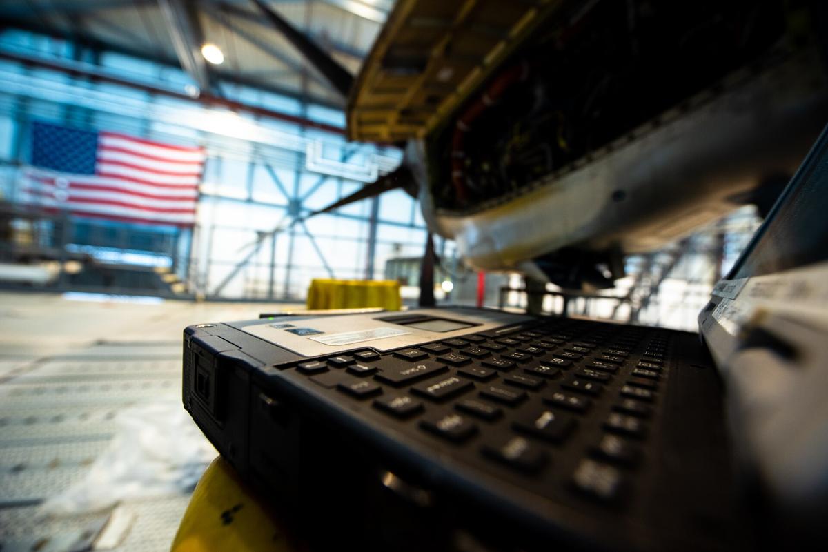 laptop with flight search
