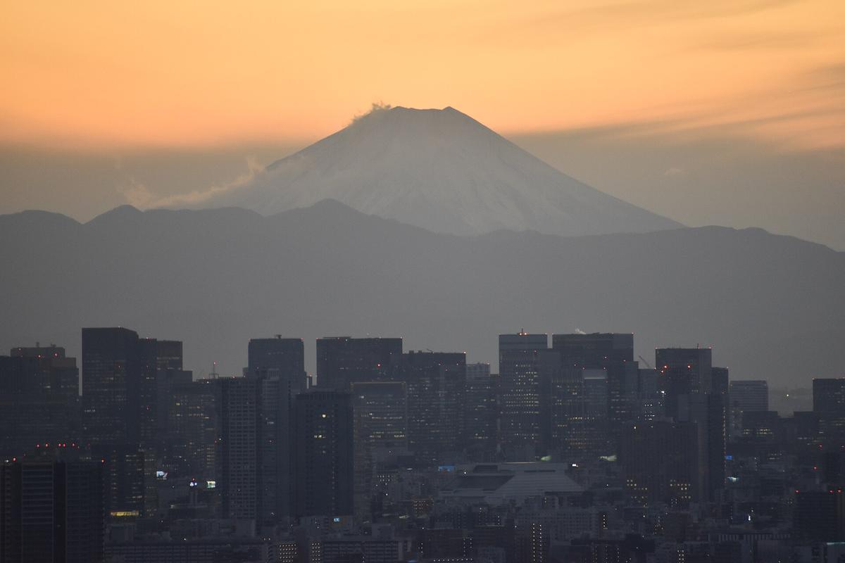 Tokyo skyline from observation deck