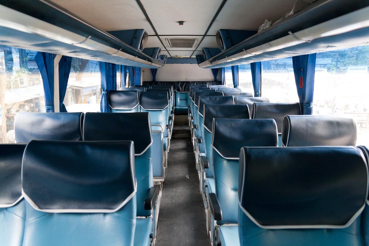 Thailand intercity bus interior