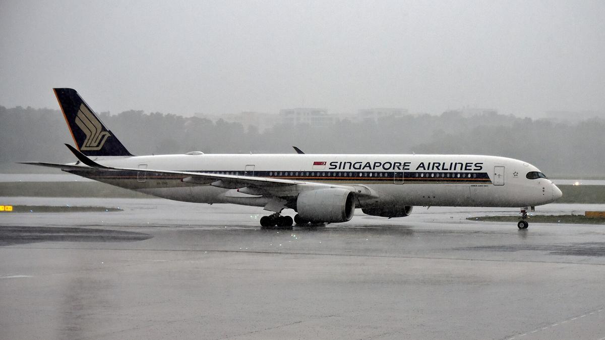 Singapore rain tropical storm city