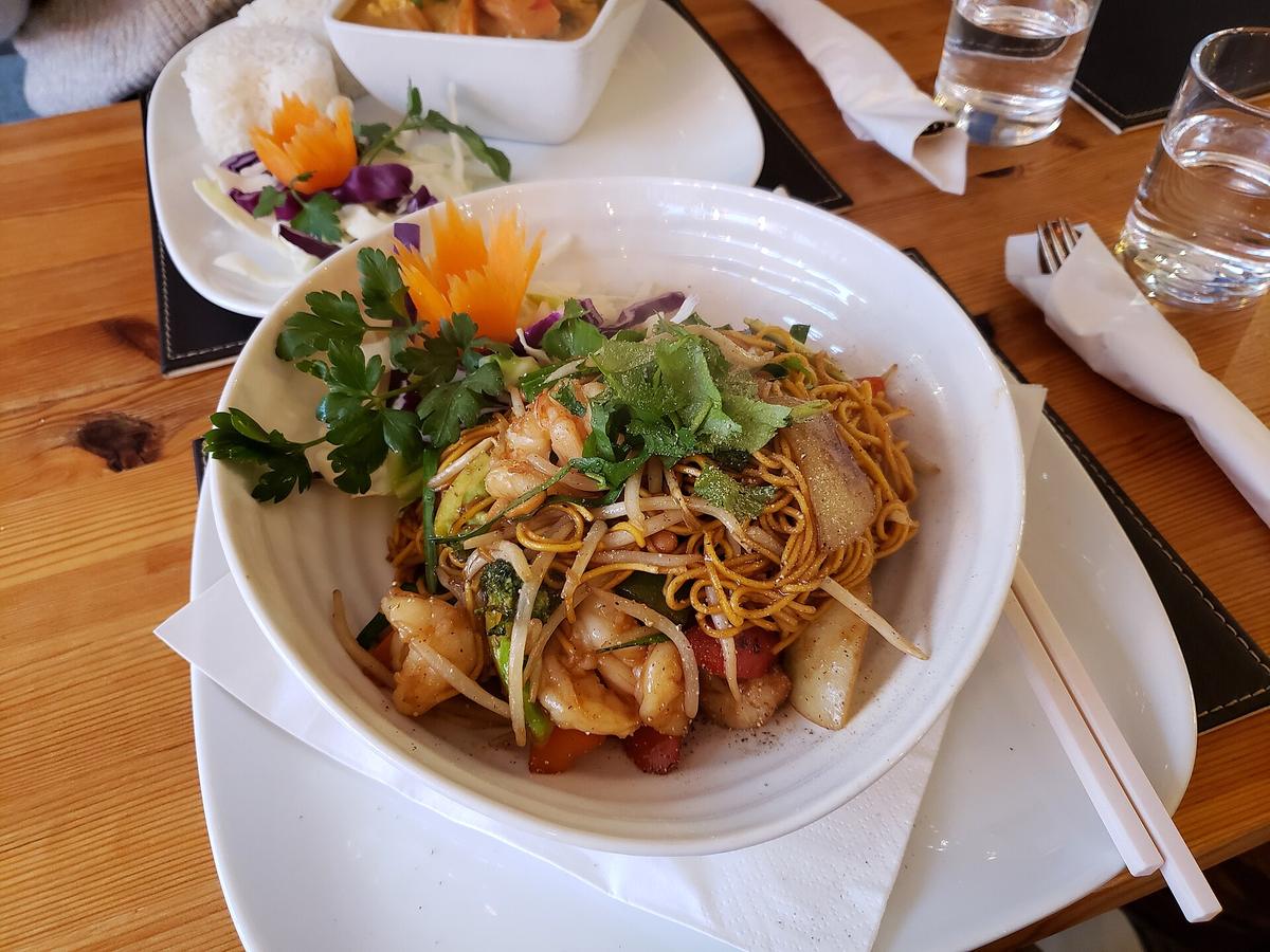Thailand street food noodles
