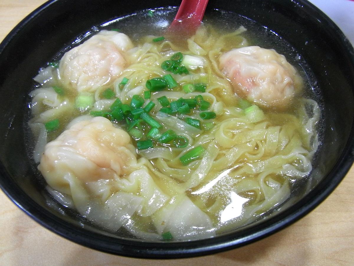 Hong Kong wonton noodle bowl