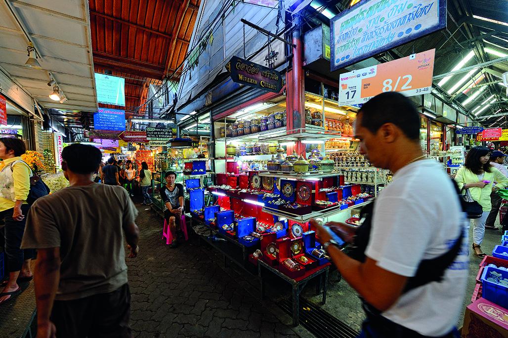 Bangkok market clothing