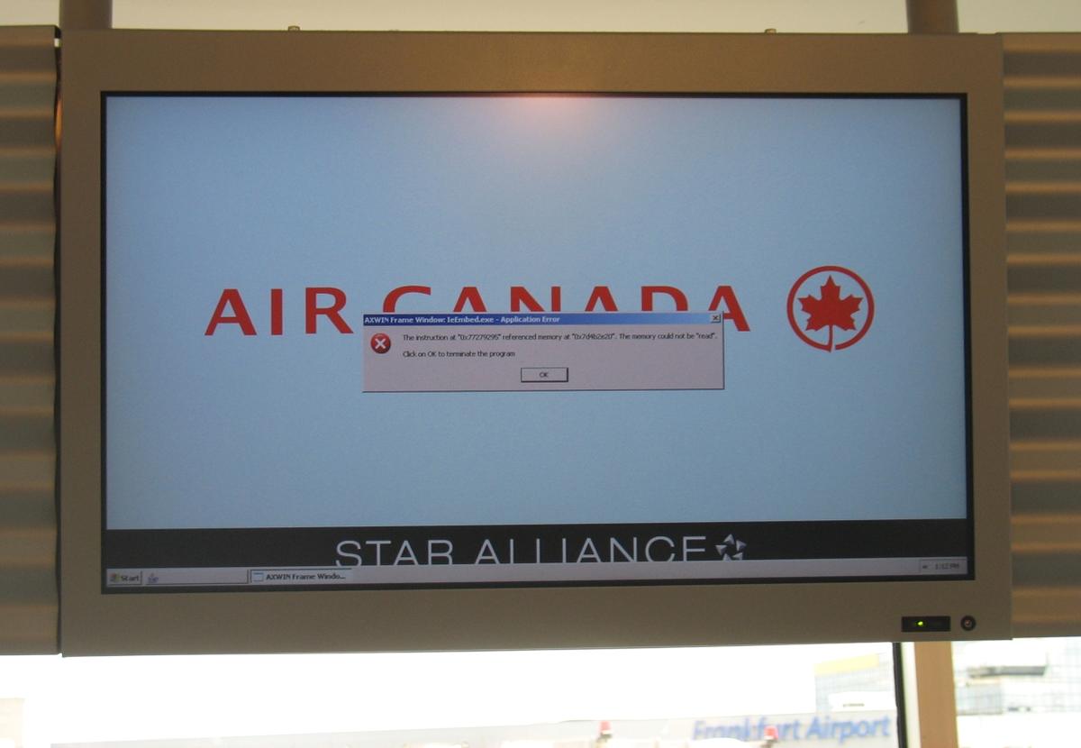 airport terminal transfer sign