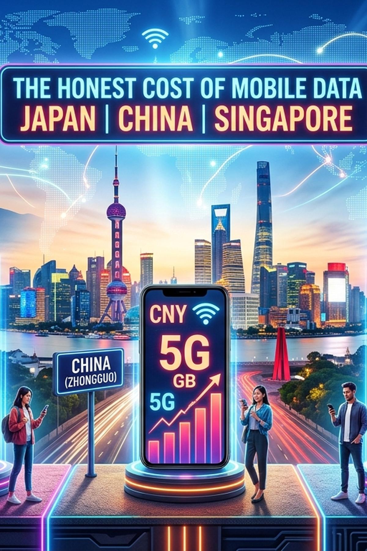The Honest Cost of Mobile Data in Japan, China, and Singapore