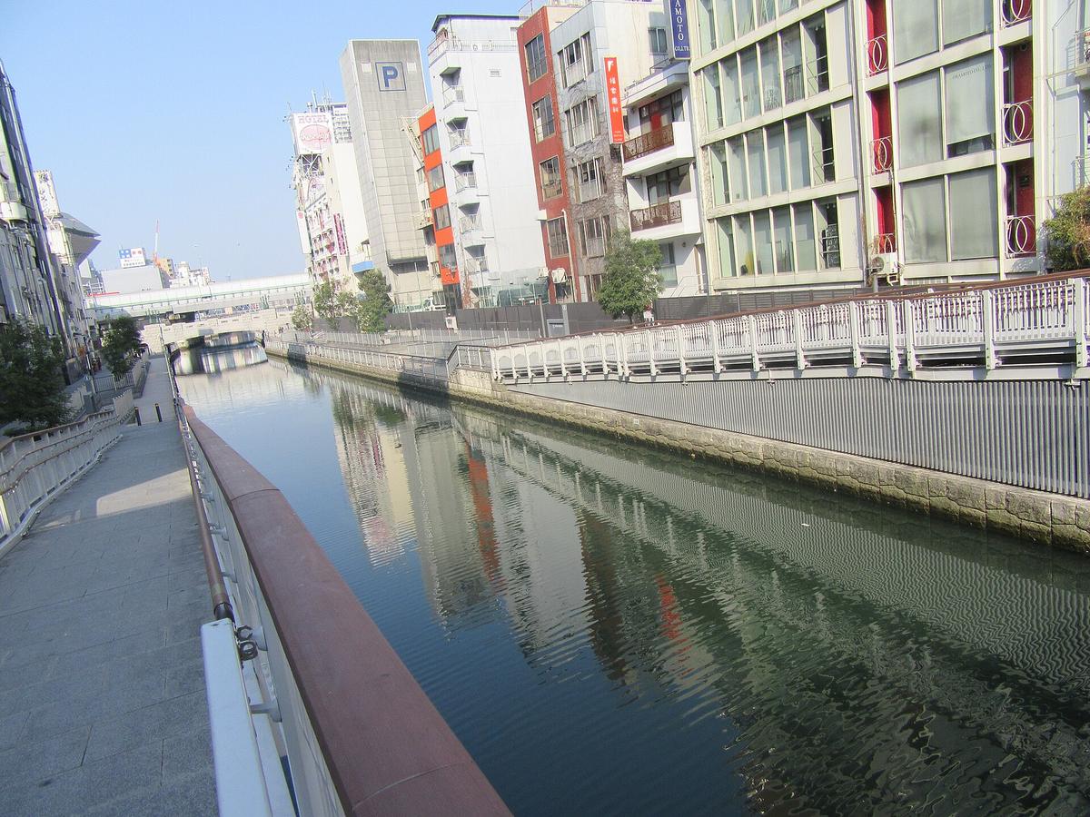 Dotonbori canal bridge Osaka