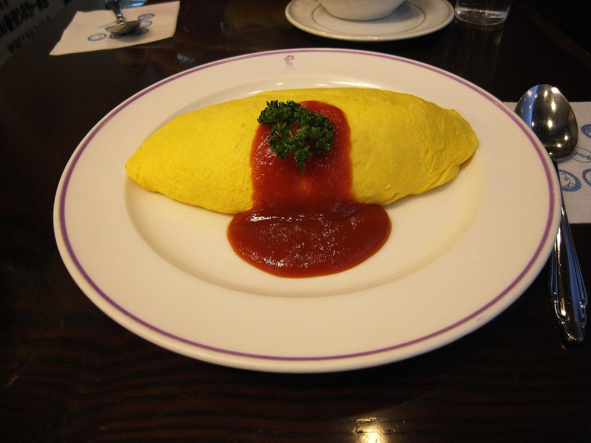 Omurice, the Japanese omelette rice dish