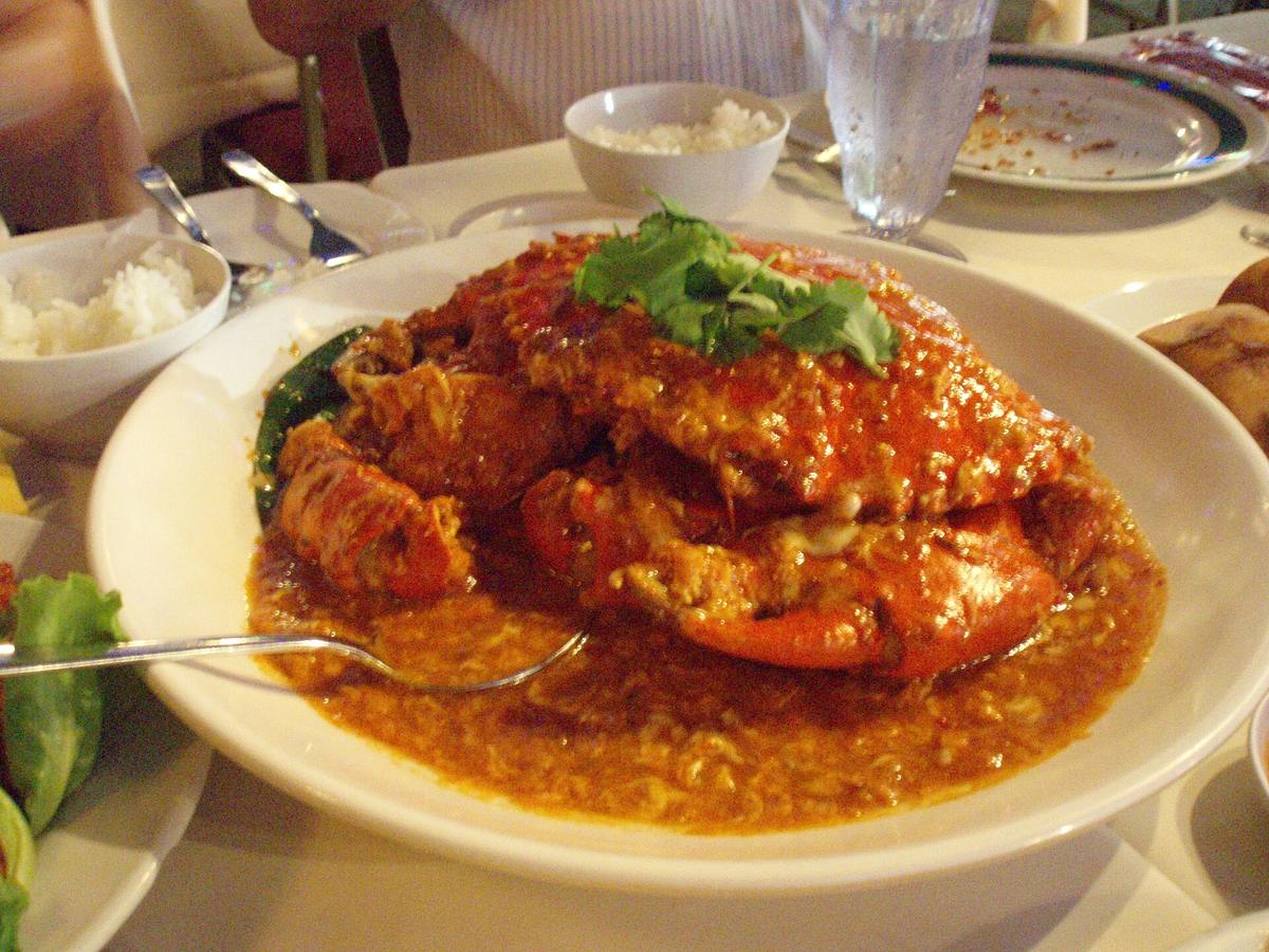 chilli crab Singapore dish