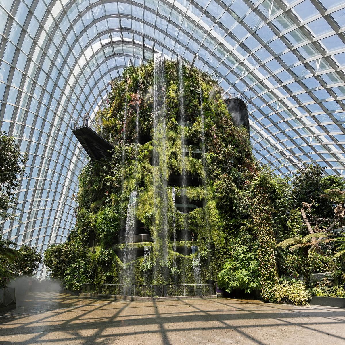 Cloud Forest waterfall Singapore