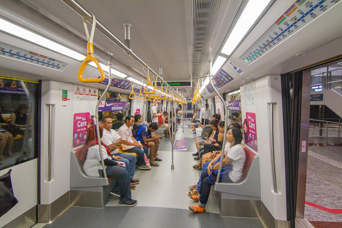 Singapore MRT train interior