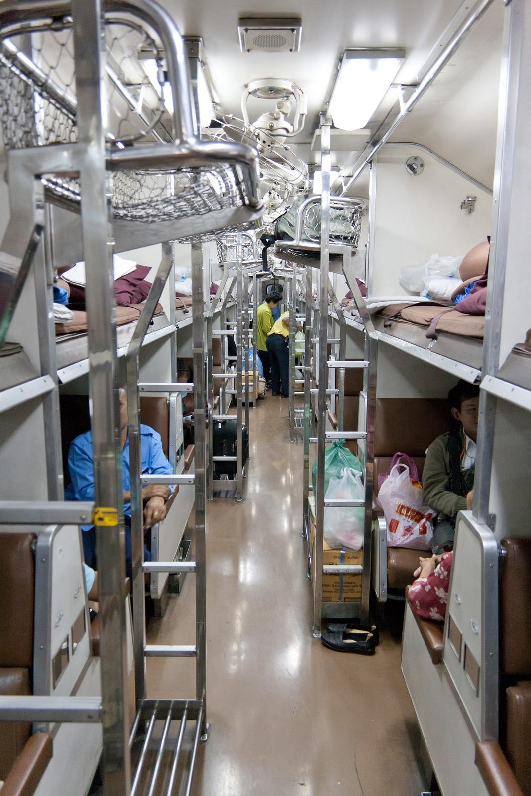 Thailand sleeper train interior