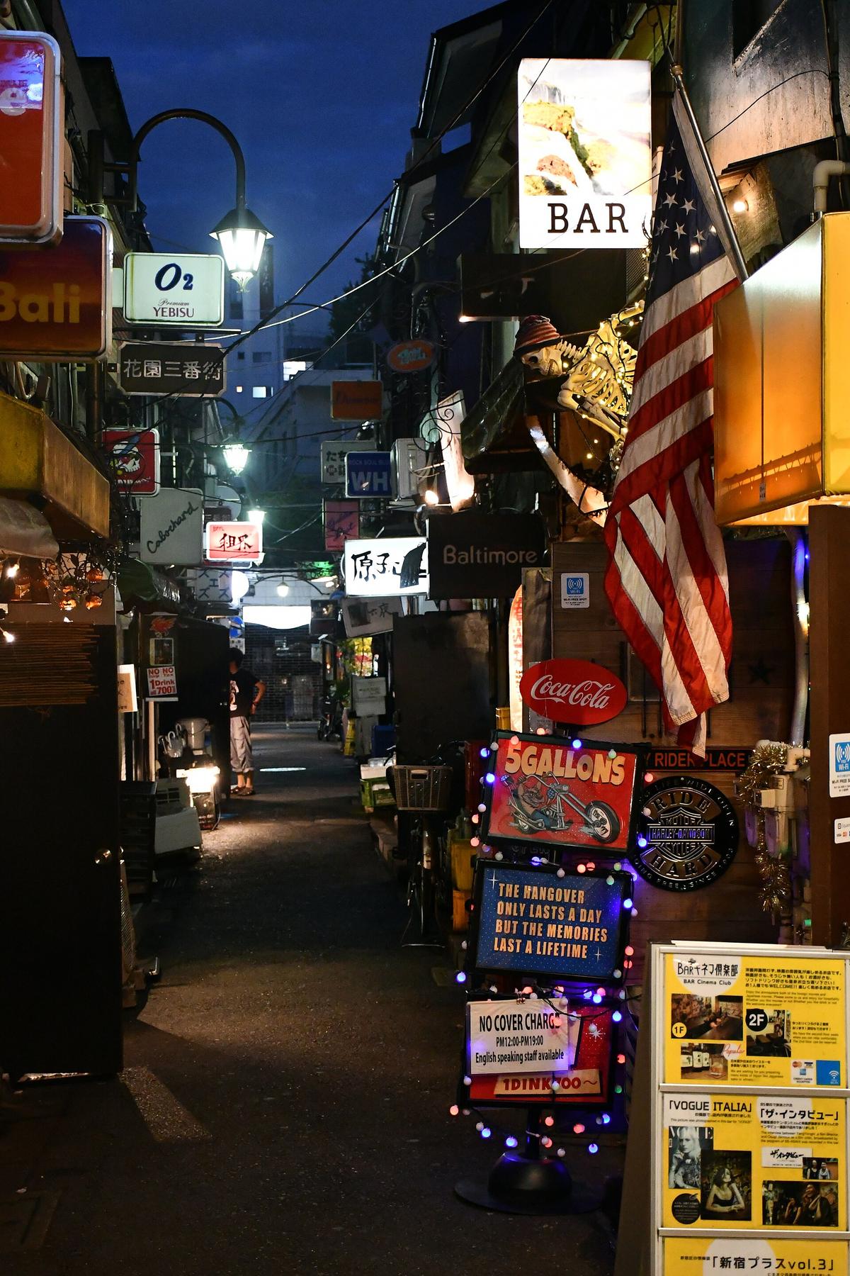 Golden Gai Shinjuku Tokyo alley bars