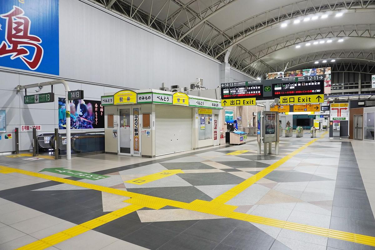 Japanese railway station concourse