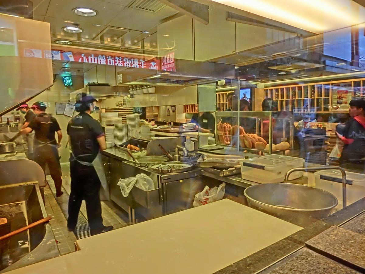 Chinese noodle shop counter