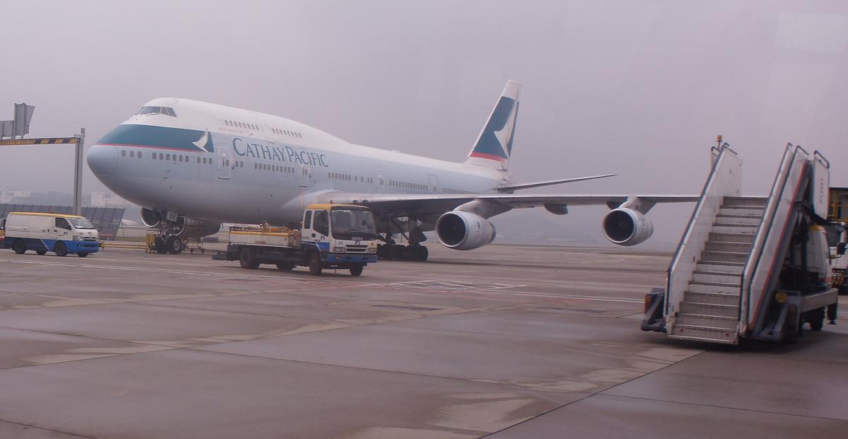 Cathay Pacific aircraft Hong Kong