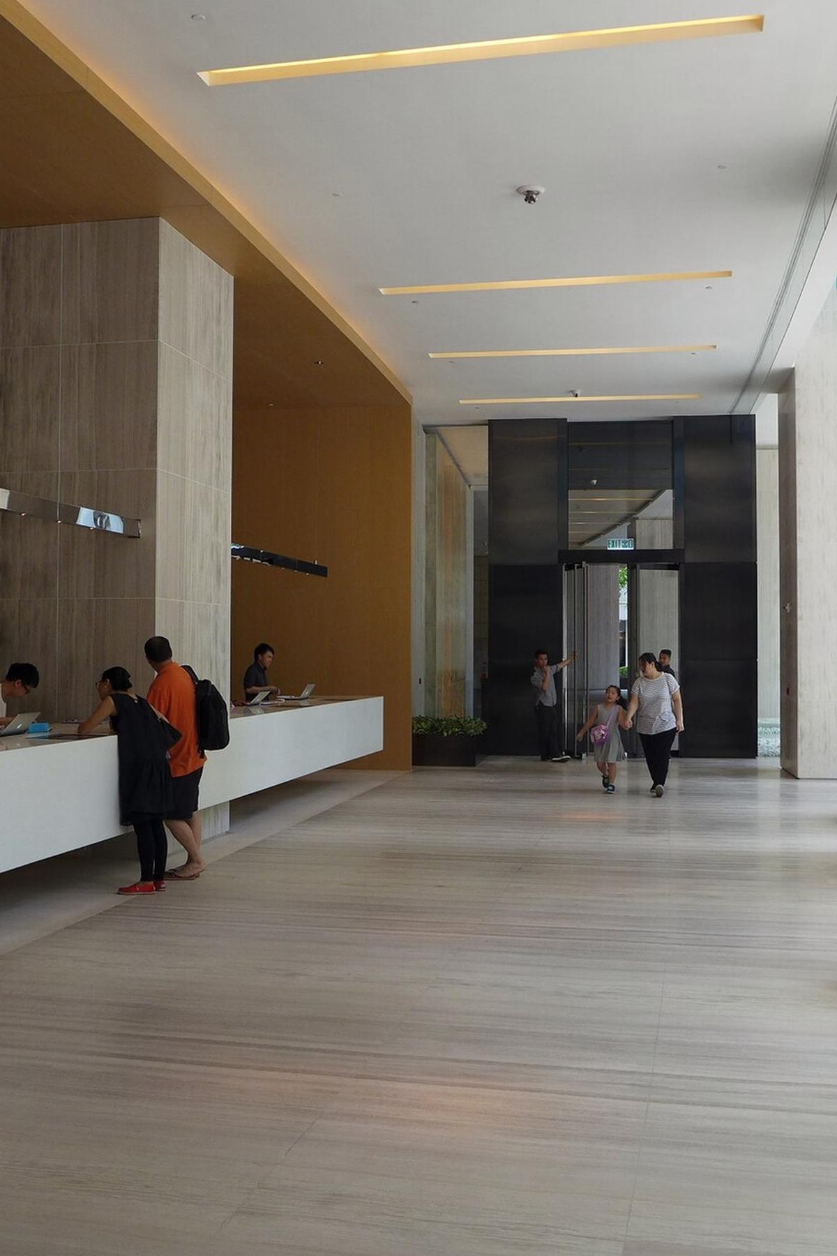 Hong Kong hotel lobby