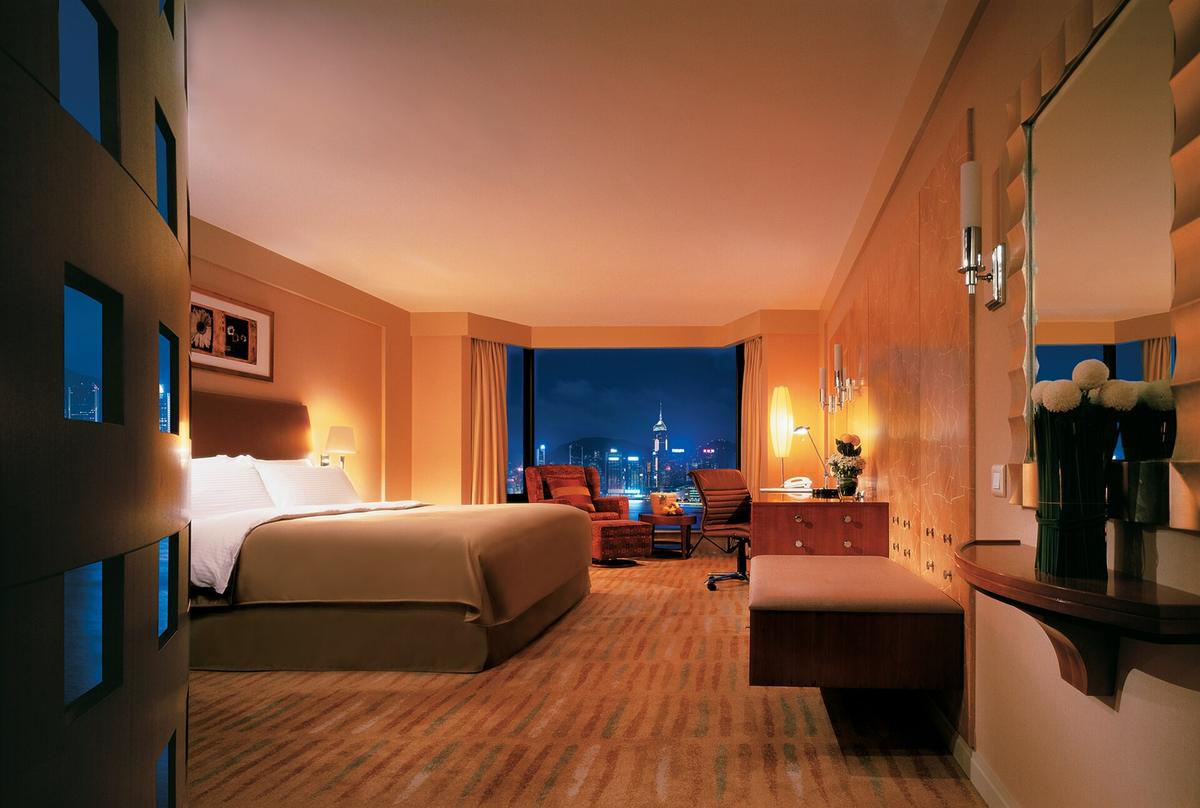 Hong Kong hotel harbour view room