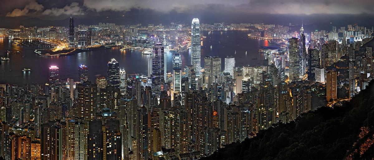 Hong Kong Victoria Harbour skyline