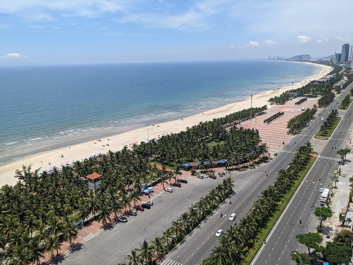 My Khe beach Da Nang aerial