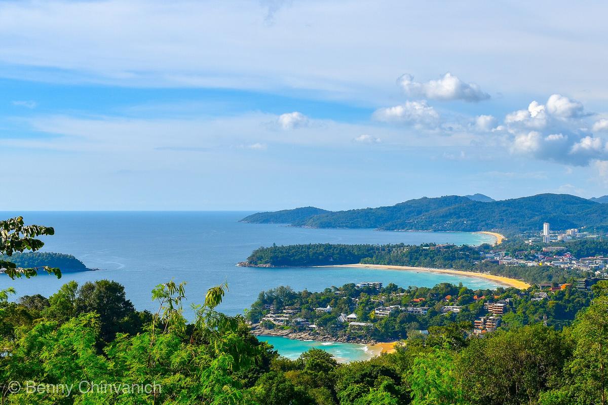 Phuket beach aerial Thailand