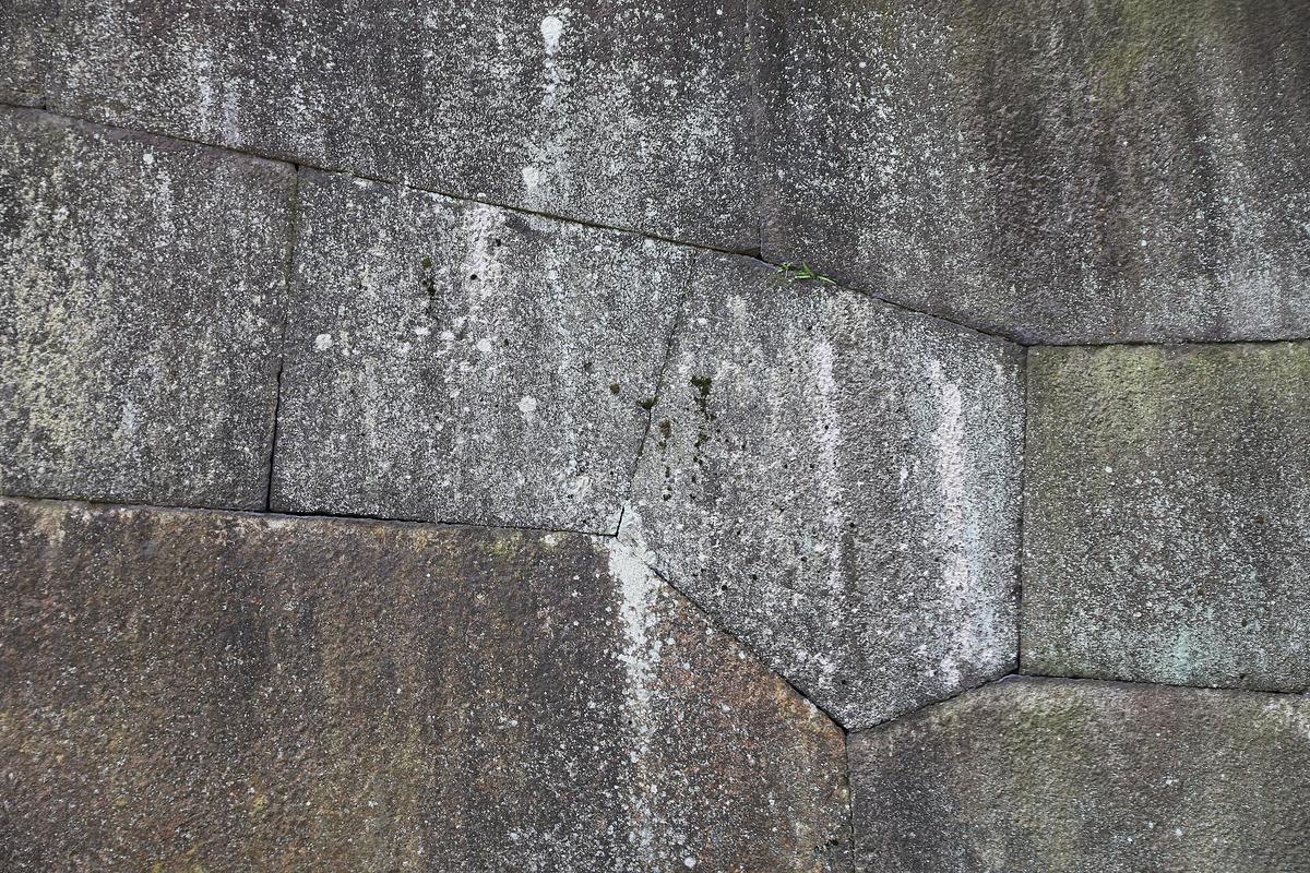 Edo castle stone walls Tokyo garden