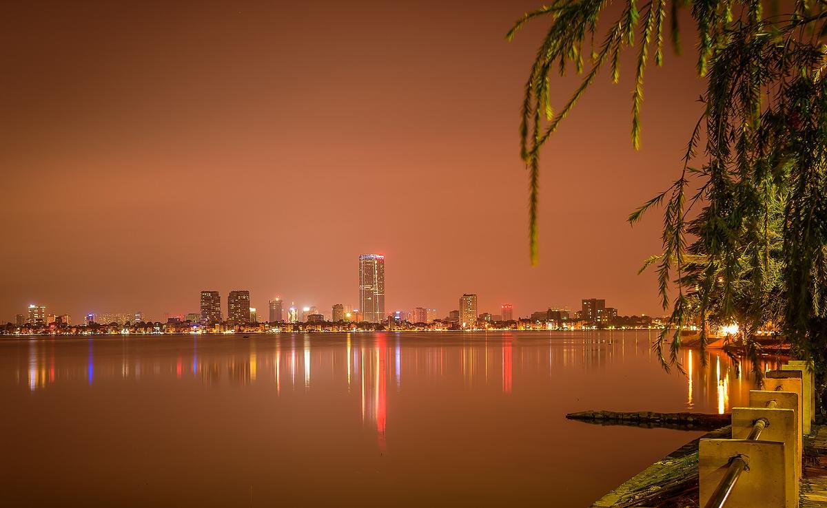 Hanoi lake evening