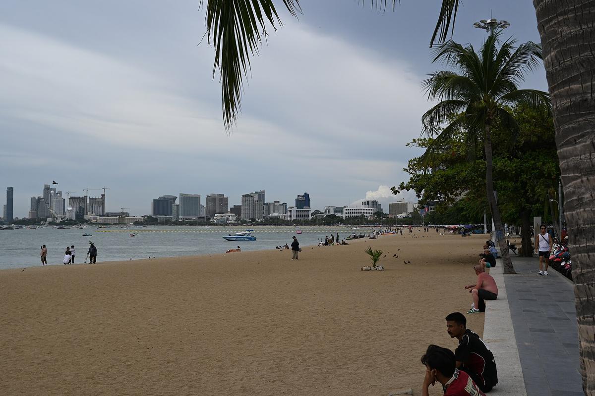 Pattaya city skyline beach
