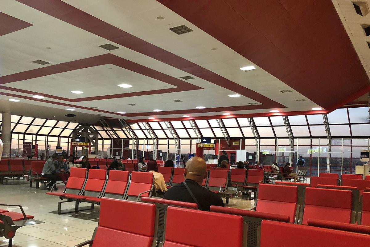 airport gate waiting area