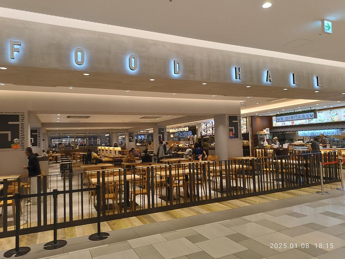 shopping mall food court Japan