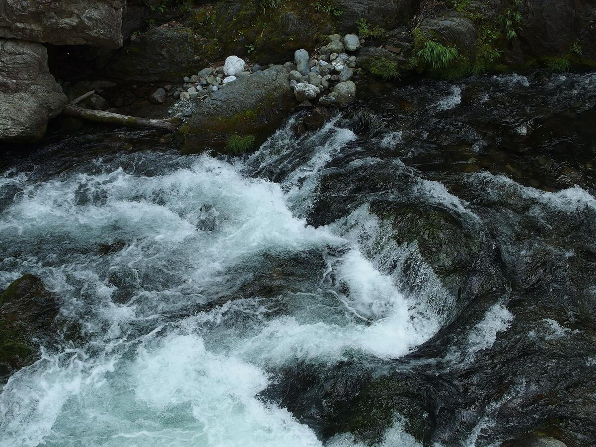 Okutama valley river