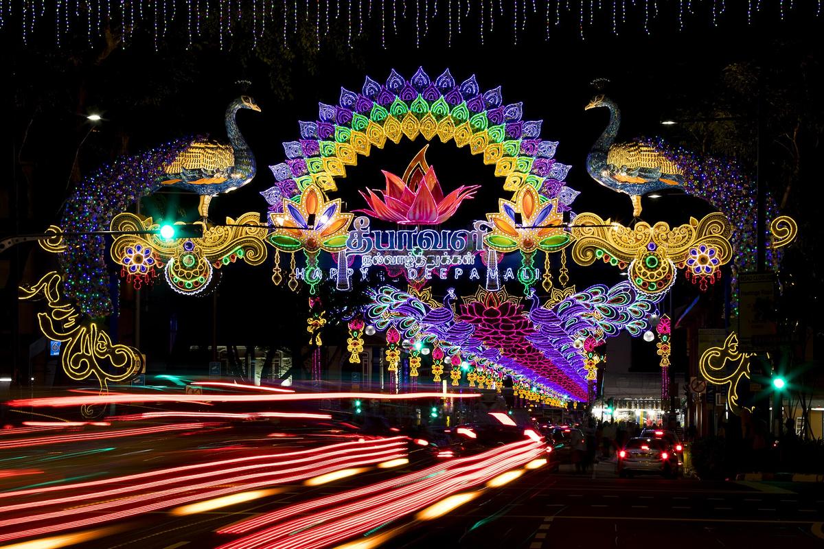Deepavali lights Little India