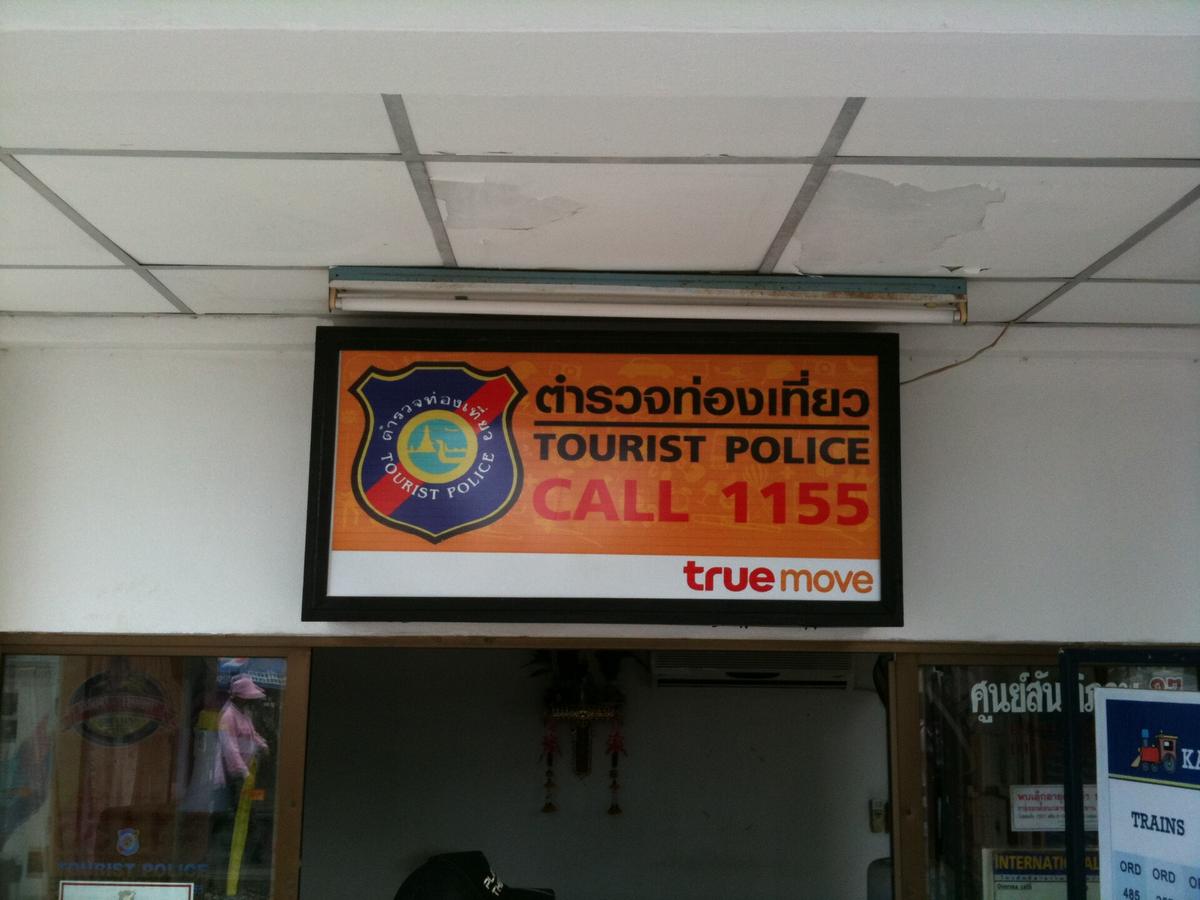 Thailand tourist police sign