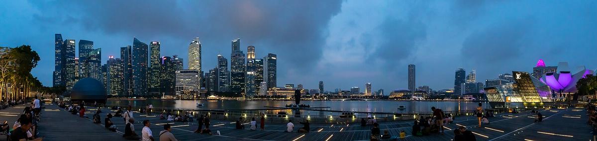 Marina Bay view from above Singapore