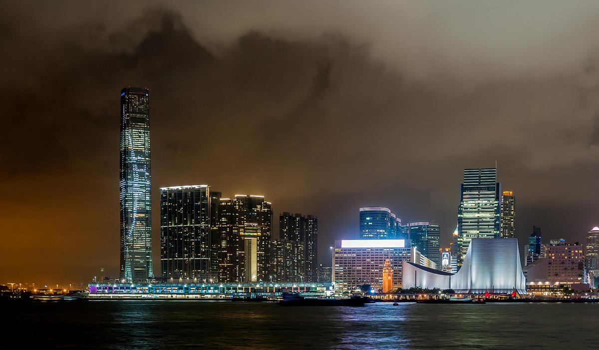 Hong Kong Victoria Harbour skyline