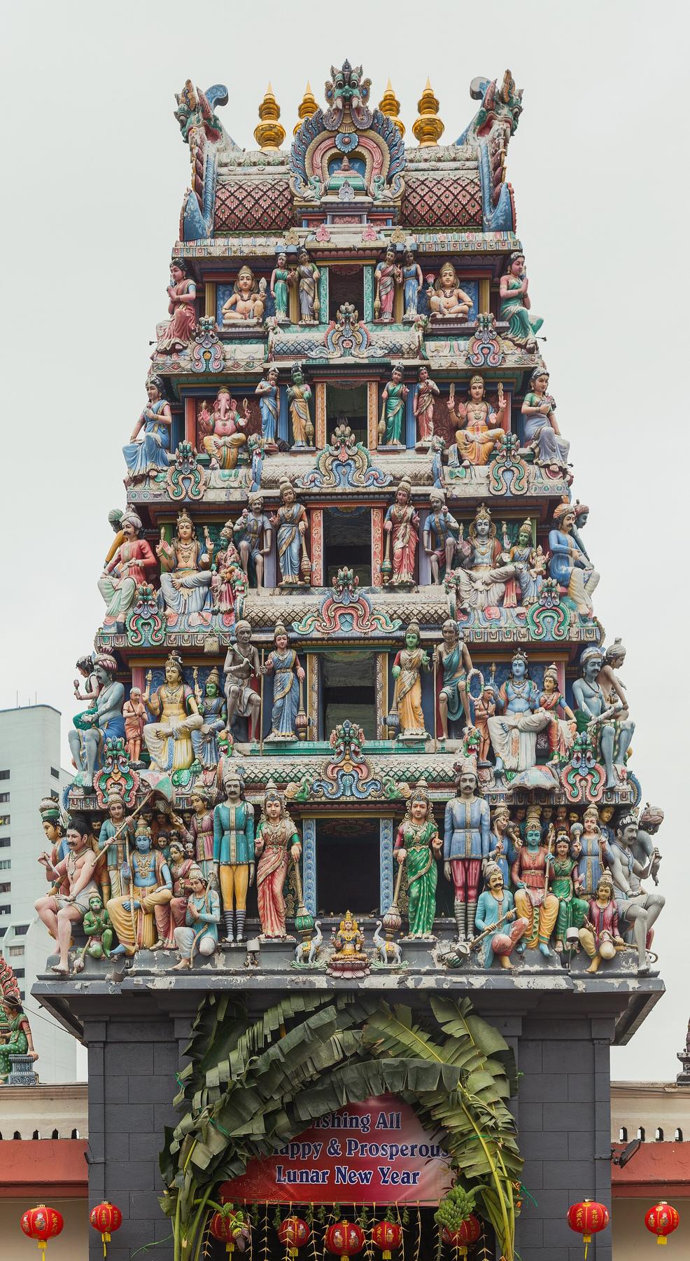 Sri Mariamman Temple Singapore gopuram