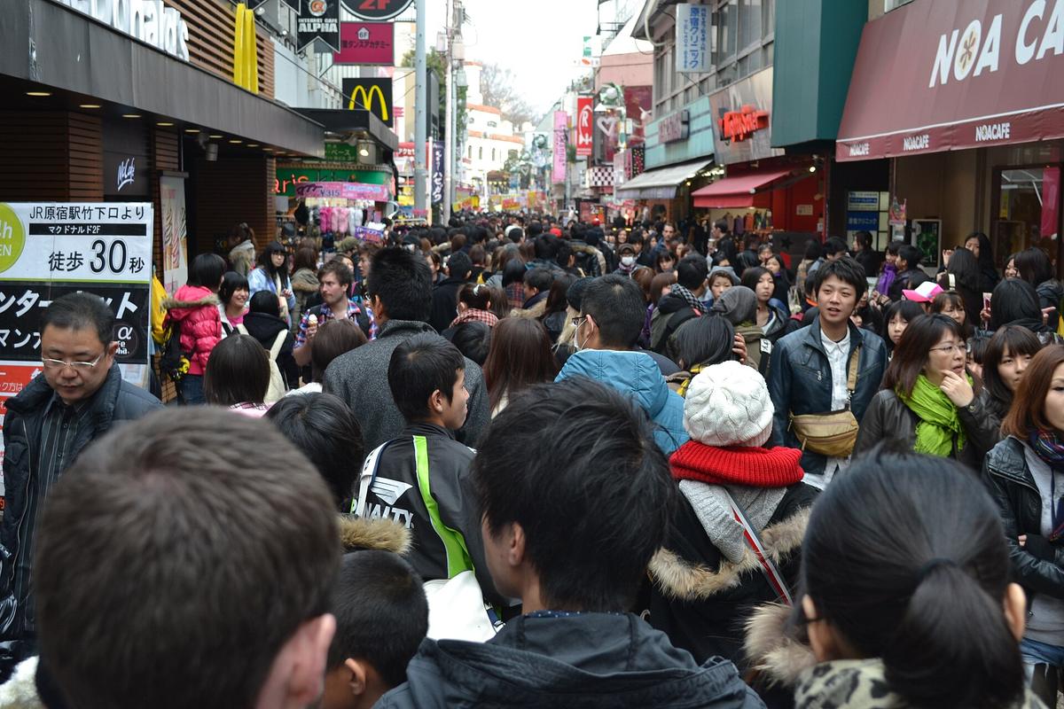 Takeshita street Harajuku crowds