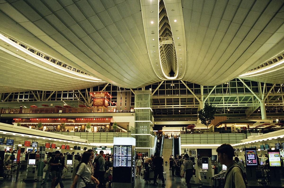 Haneda Airport night departure