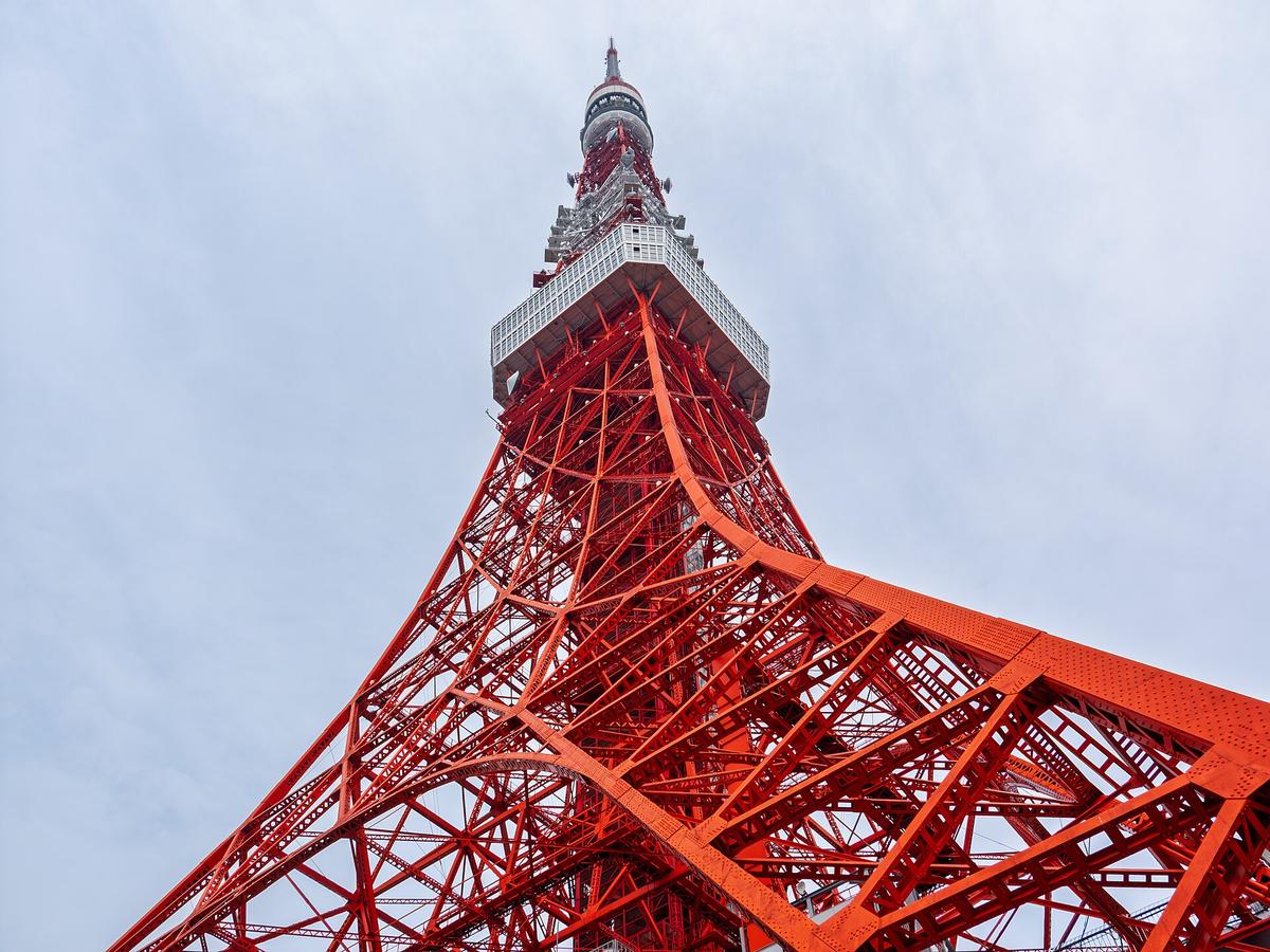 Tokyo Tower view from below