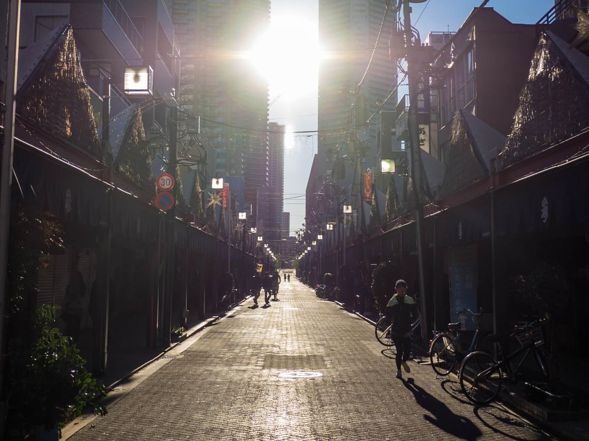 Tsukishima monja street Tokyo