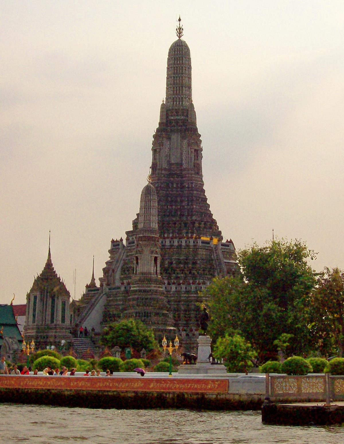 Wat Arun temple spire Bangkok